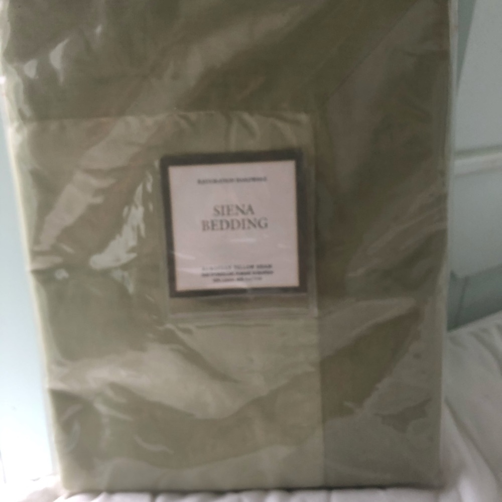 RH Siena linen euro sham.